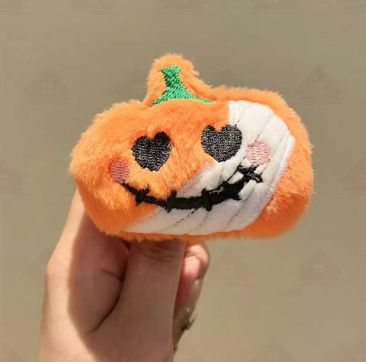 Home Prefer Halloween Plush Accessories &ndash; Funny Pumpkin, Bat & Skull Brooch Pins for Festive Outfits