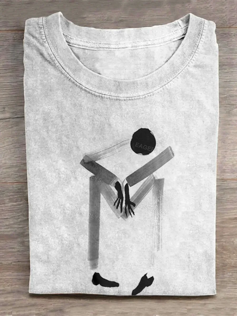 Eagerlys The Ink Painting Man T-shirt Eagerlys