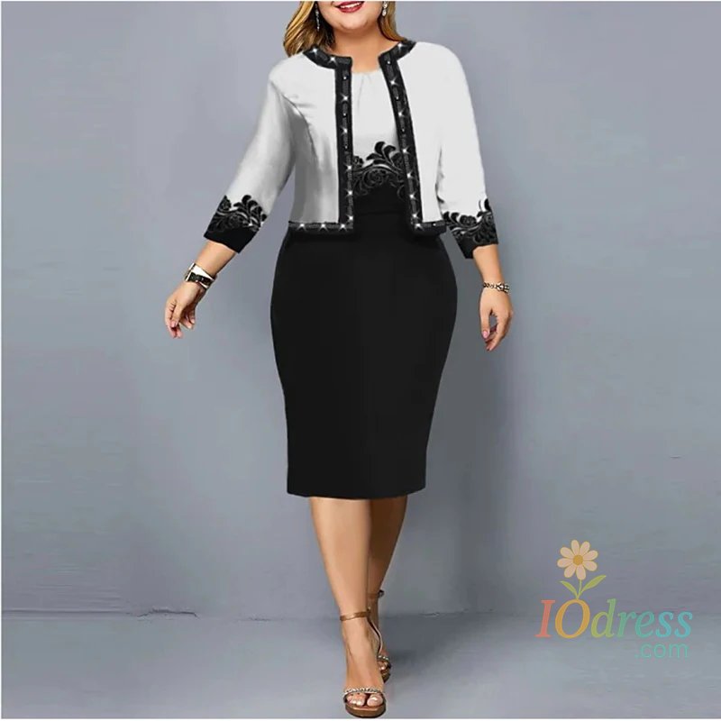 IO Dress Spring Summer New Solid Women Dress Suits Fashion Floral Printed Cardigan Tops and Tank Dress Casual Elegant Two Piece Sets