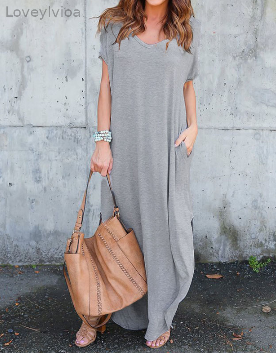 Casual Side Split Kintted Dress