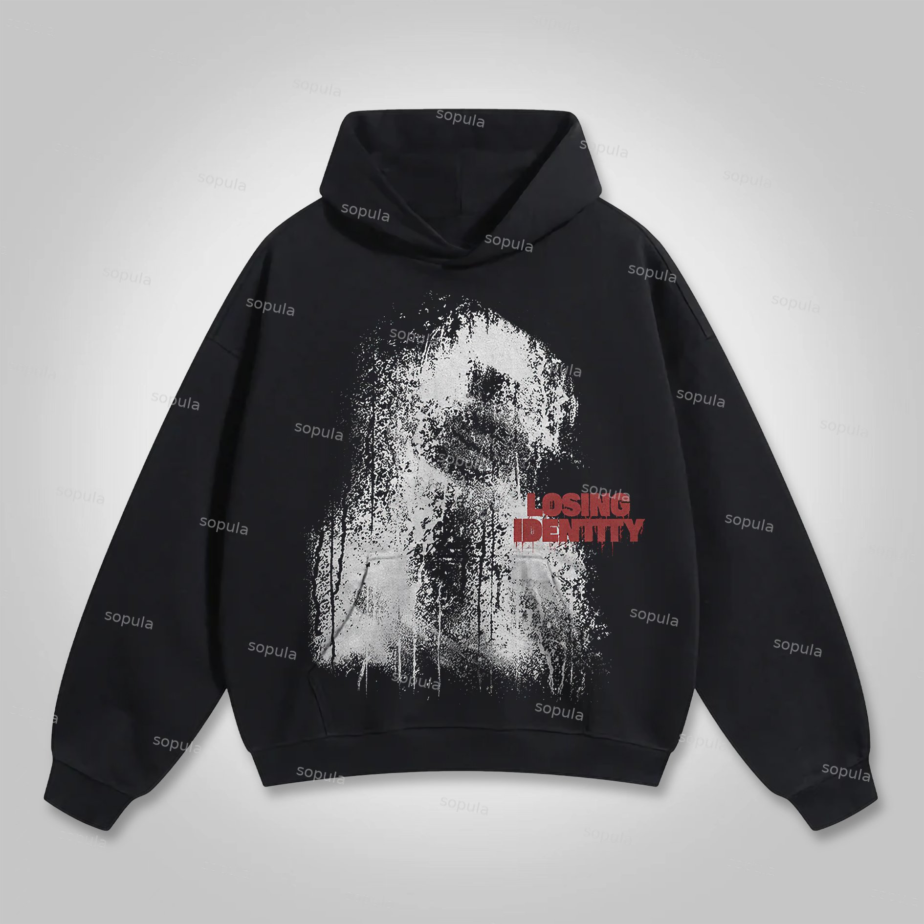 Sopula Vingate Losing Identity Abstract Graphic Hoodie - Sopula｜Premium Graphic Tees & Graphic Clothing