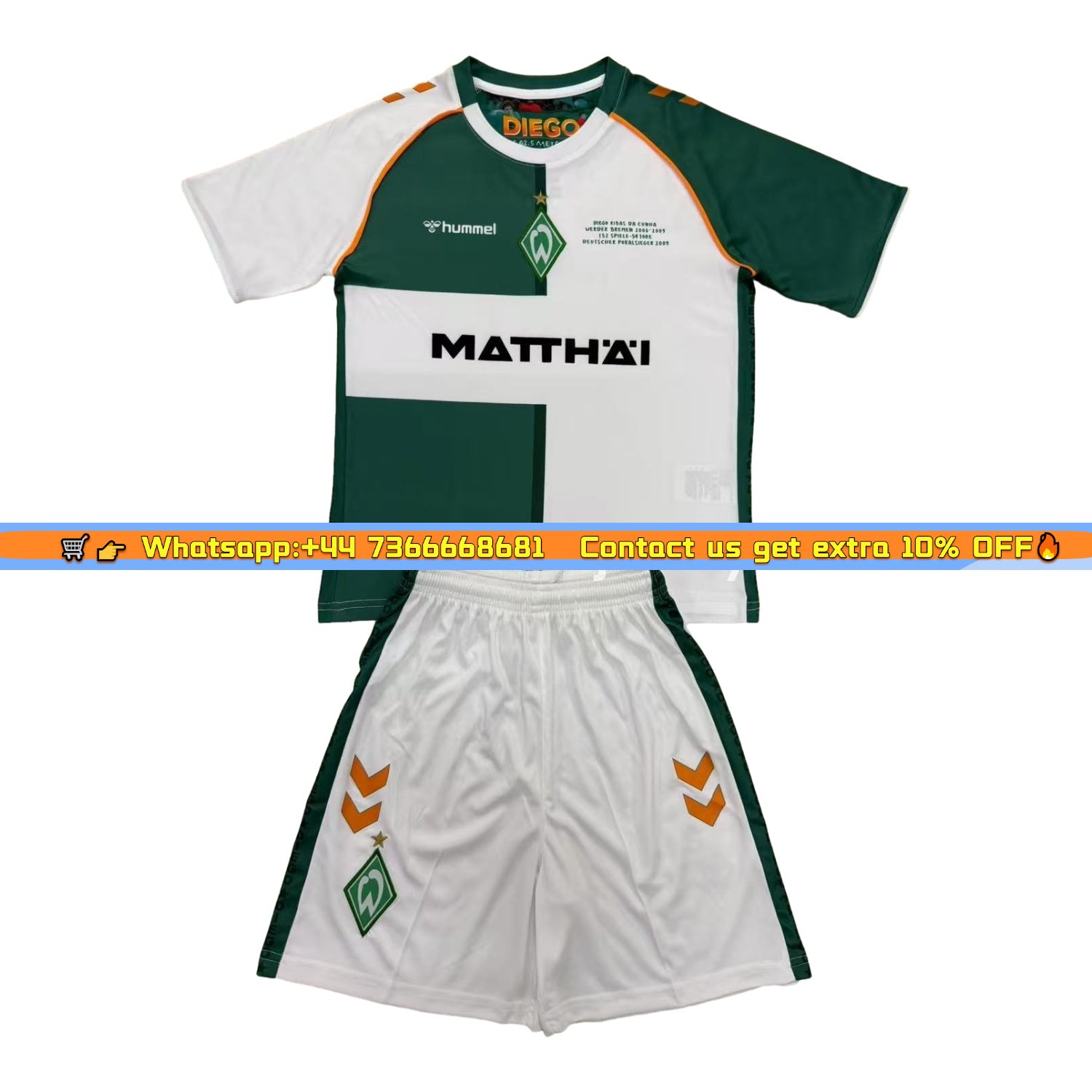 Werder Bremen 24-25 DIEGO Special Men's Adult Jersey Set - Fans Version