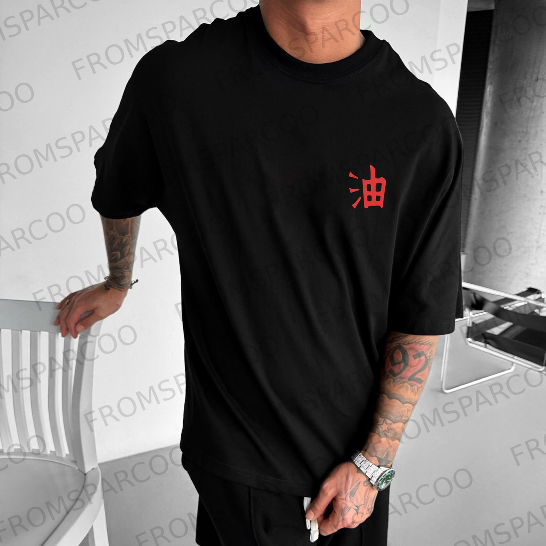 Unisex Casual Anime Print T-shirt Jiraiya T-shirt