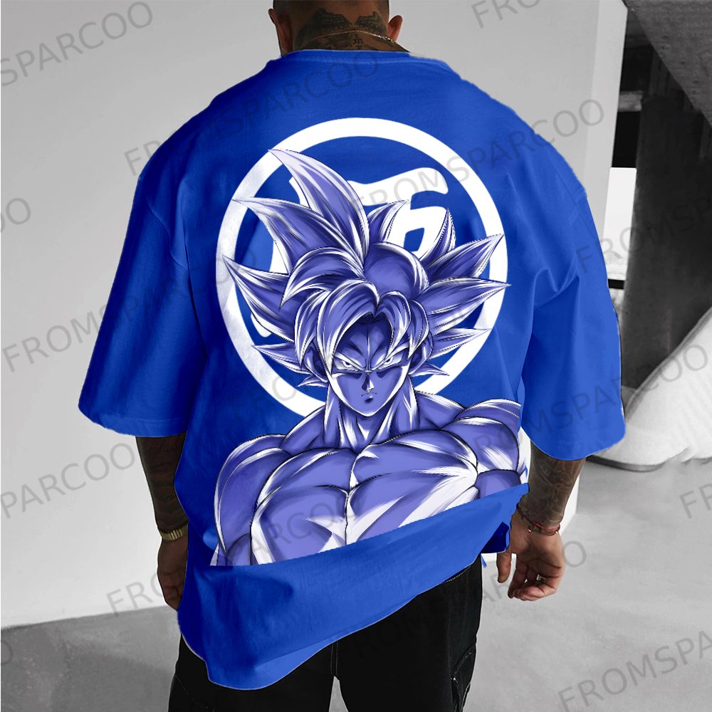 Unisex Oversized Anime Print T-Shirt