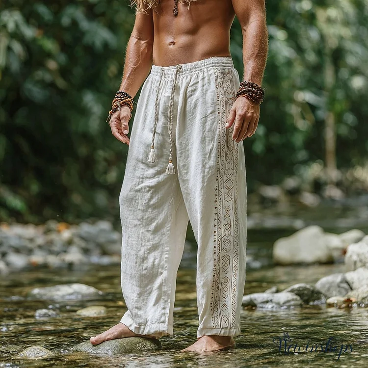 Men's Viking Summer Bohemian Tribal Casual Pants