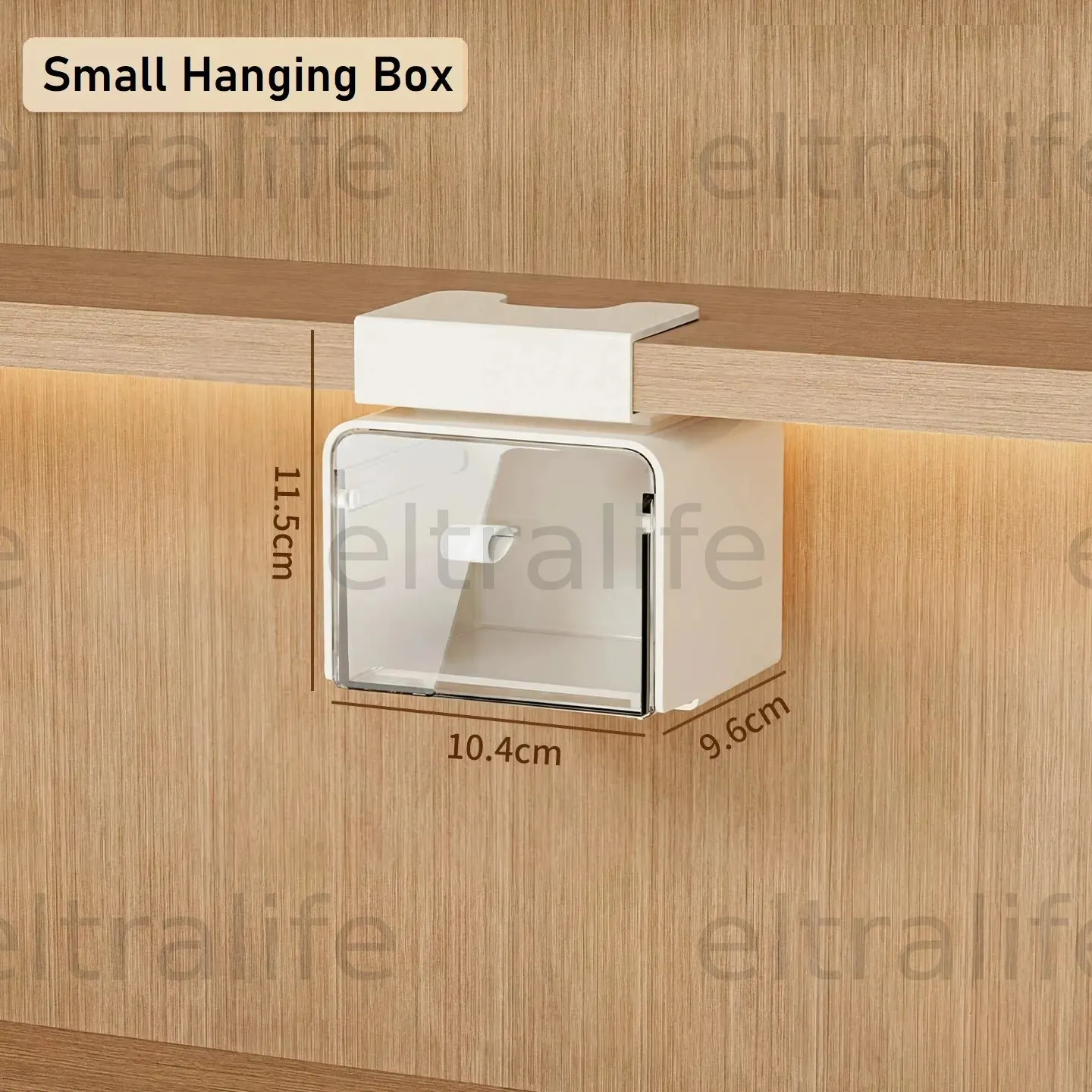 Pack of 2, Under-cabinet storage box,  cosmetic and lipstick organizer,  drawer-style wall-mounted box eltralife