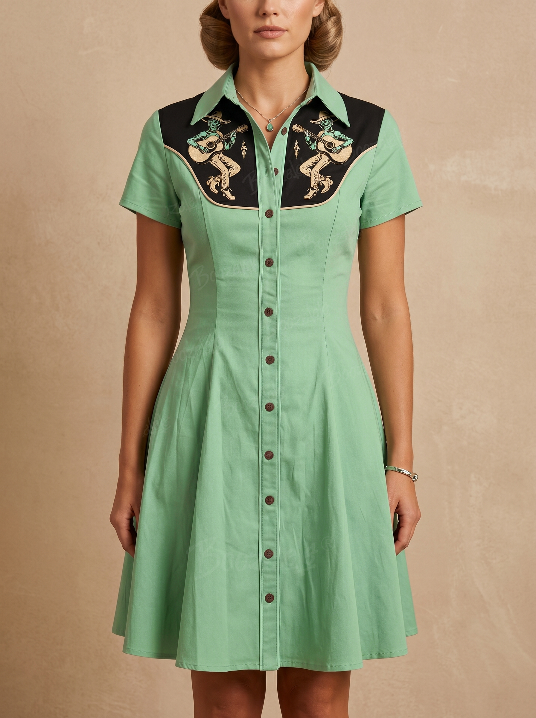 Alien Cowboy! - 100% Cotton Dress