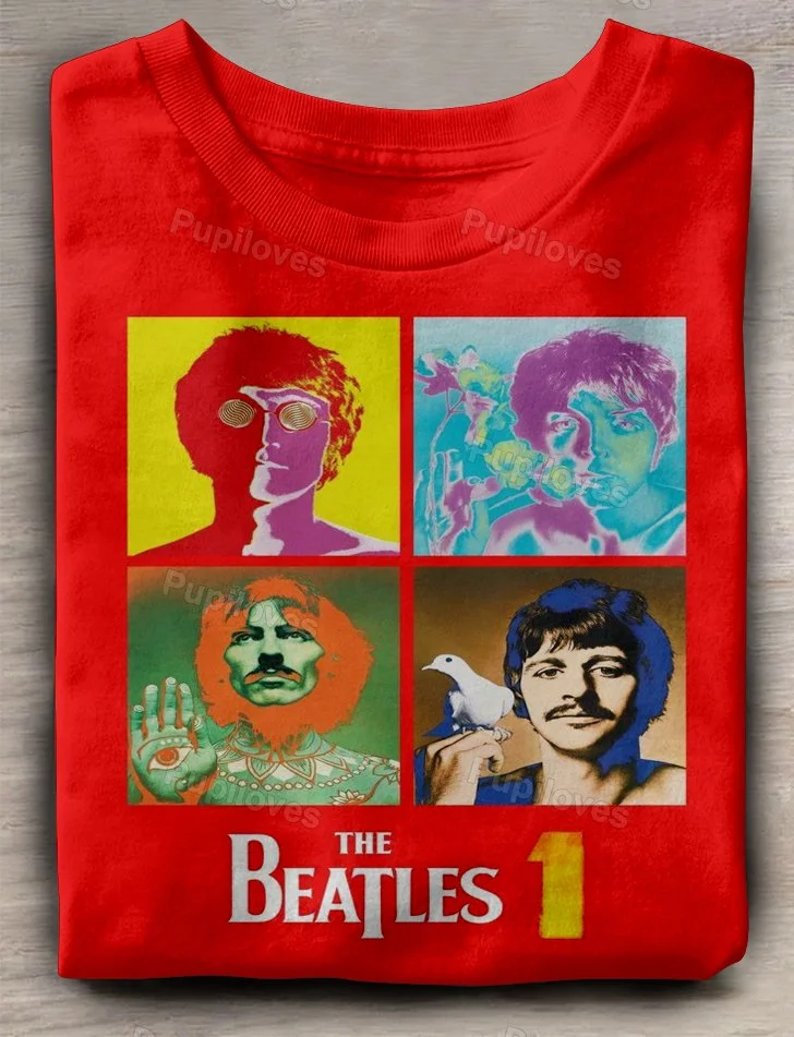 Pupiloves Pupiloves The Beatles Band T-shirt