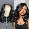 Women Soft Body Wave Wig Black Medium Hair