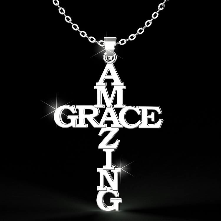 Amazing Grace Cross Necklace