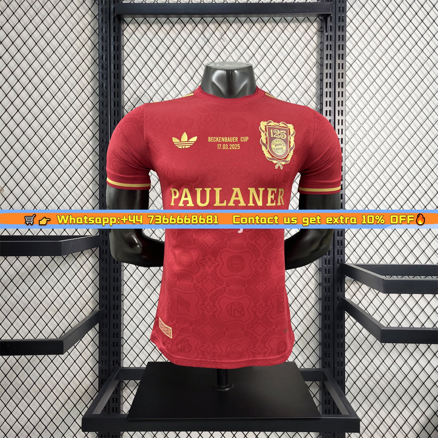 Bayern Munich 2025 125th Anniversary Beckenbauer Cup Jersey - Player Version