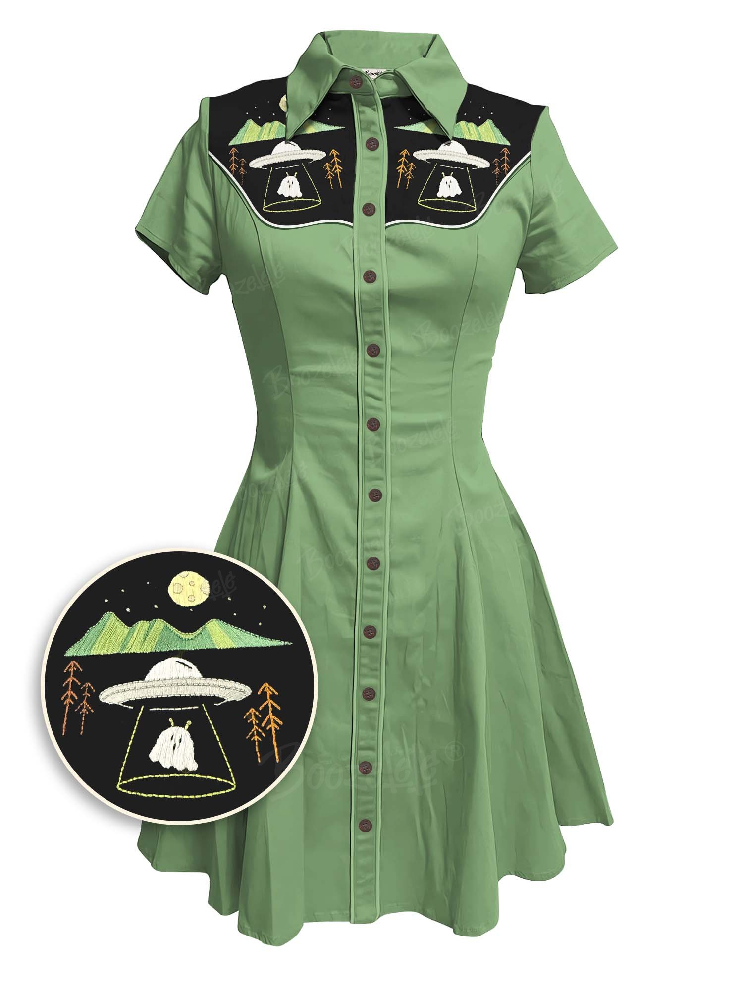 Ufo Took A Ghost - 100% Cotton Dress