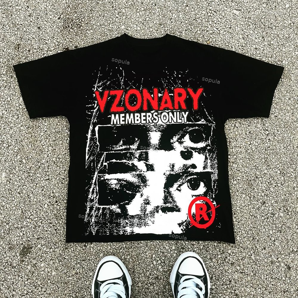 Sopula Unisex Vzonari Graphic Cotton T-Shirt