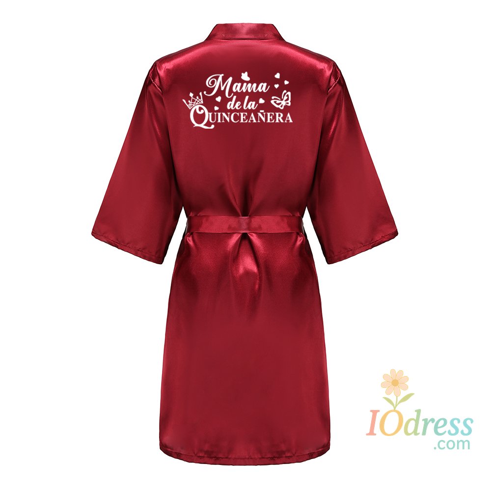 IO Dress Mis Quince A&ntilde;os Bathrobe Mama de la Quincea&ntilde;era Robe Woman Homewear Party Gift