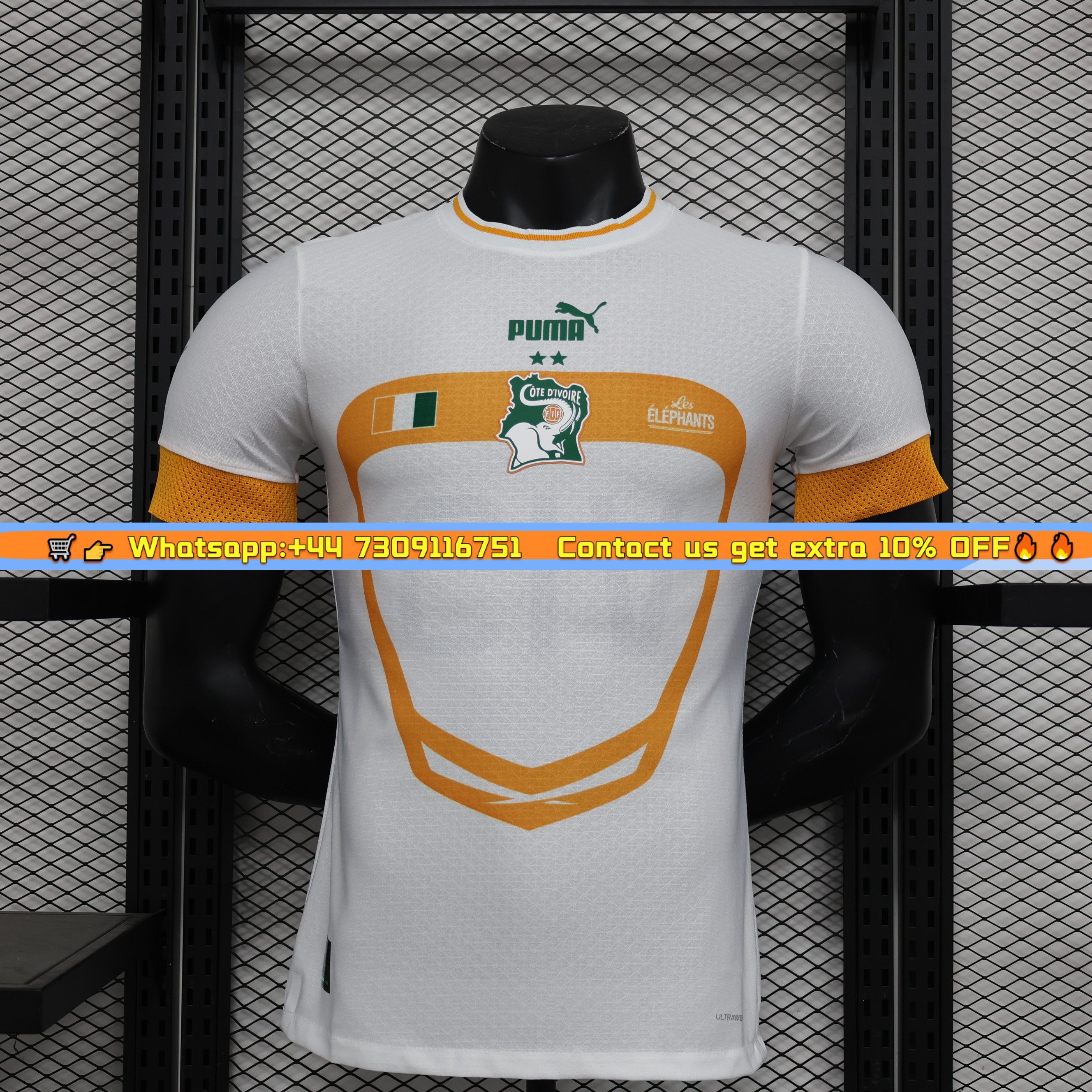 Cote d'Ivoire 22-23 Away Stadium Jersey - Player Version