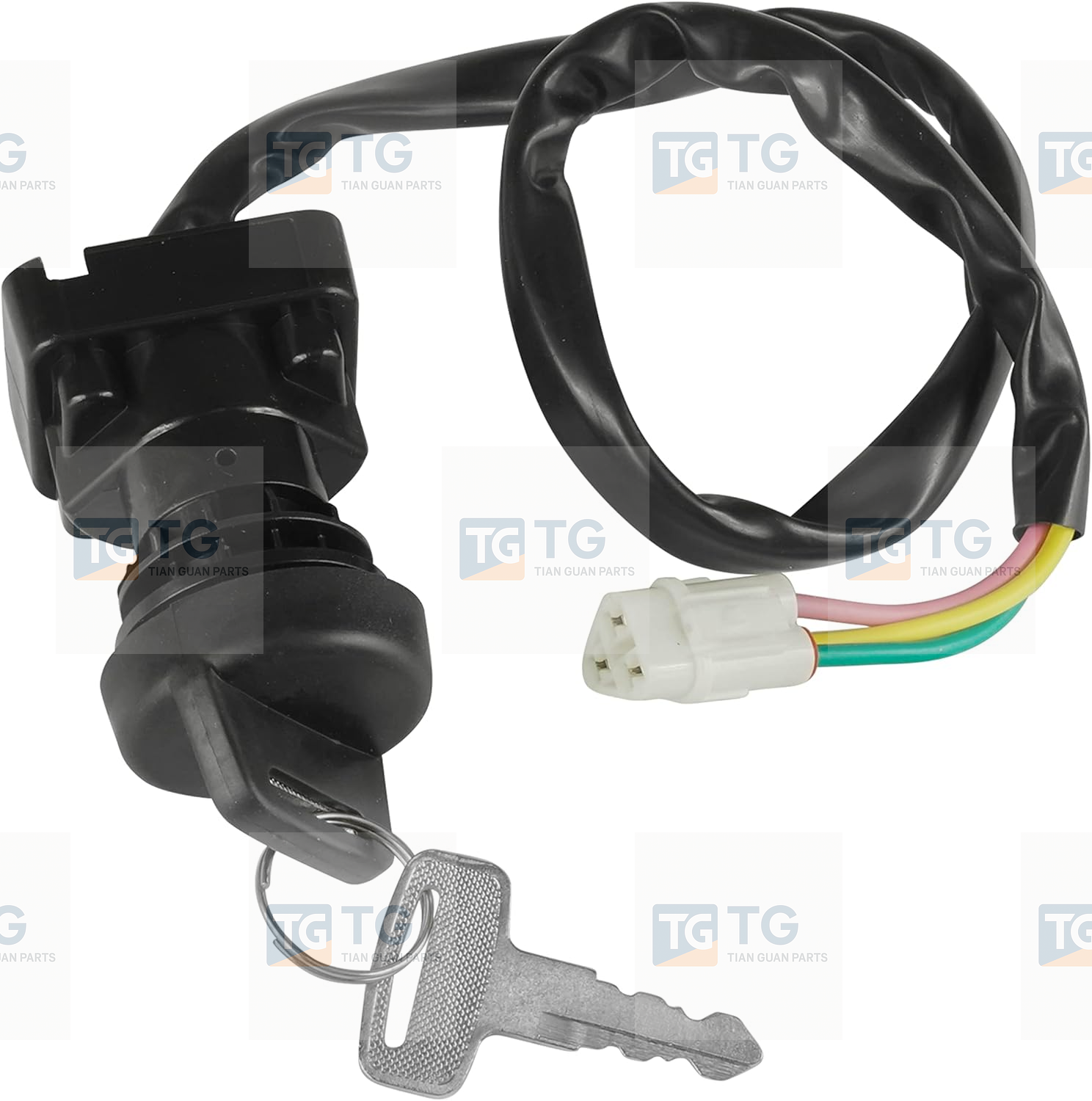 Caltric Ignition Key Switch Bombardier Compatible with Can-am Traxter CVT 500 650 Xt 2005  710000582  710000192