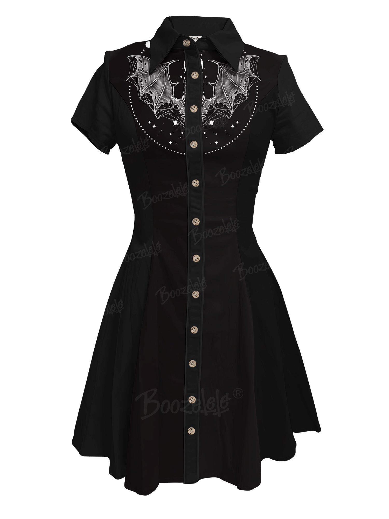Retro Bat - 100% Cotton Dress
