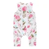 Flower Sleeveless Baby Girl Summer  Jumpsuit DEARBABYSTORE James Yang