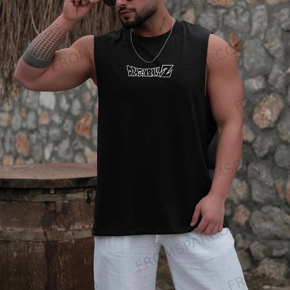 Men's Casual Cartoon Tank Top