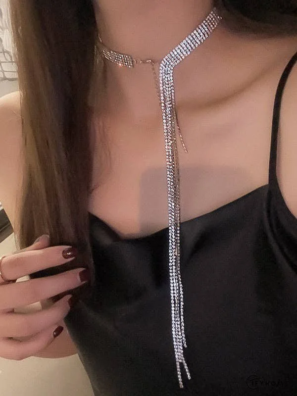 Tasseled Dainty Necklace Necklaces Accessories | IFYHOME