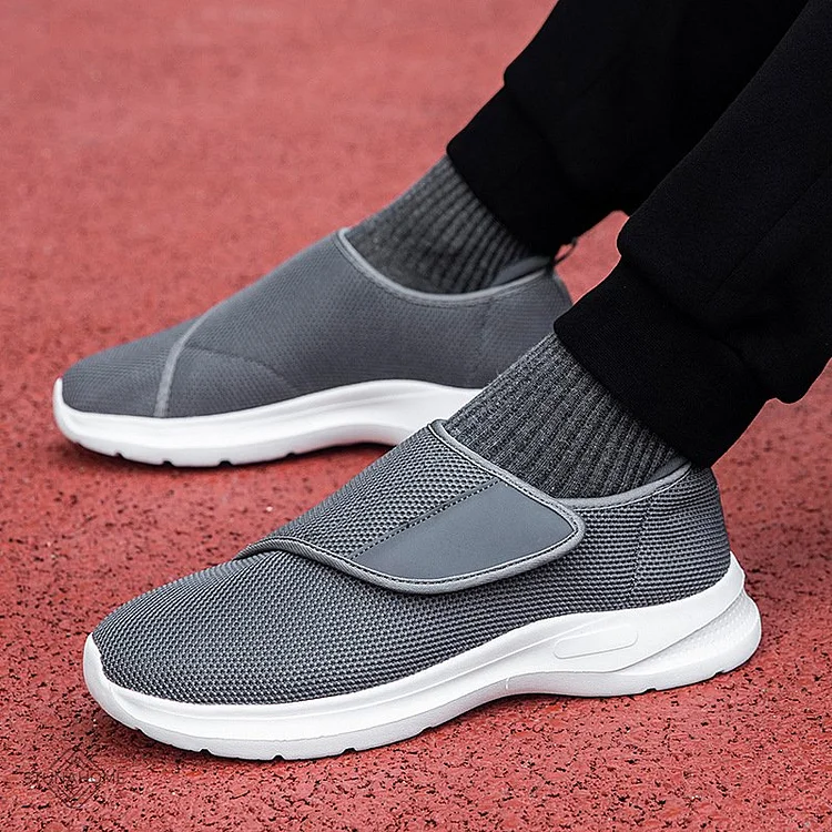 Wide Width Pain Relief Diabetic Shoes, Adjustable Closure Hands-Free  Stunahome.com