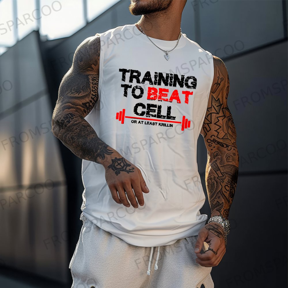 Unisex Printed Gym Tank Top