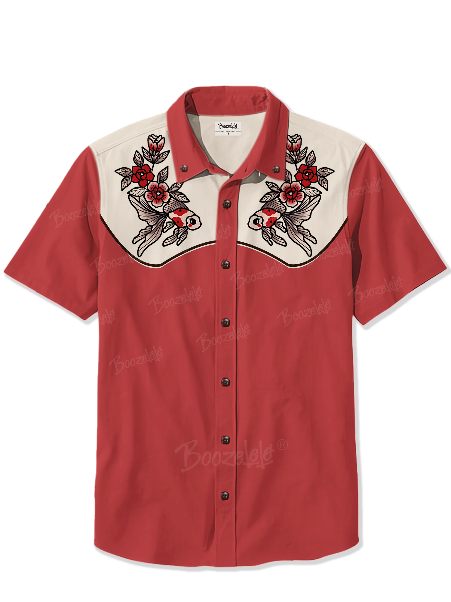 Vintage Goldfish Flower - 100% Cotton Shirt