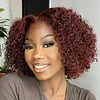 New Glueless Super Fluffy Afro Kinky Black Short Curly Wigs