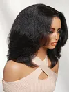 New Kinky Straight  Bob Wig Soft Layered Hair