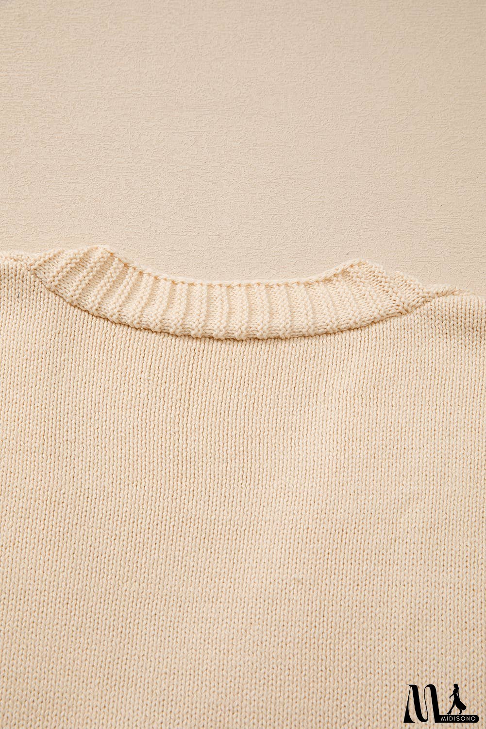 Open Knit Drop Shoulder Sweater Cardigan