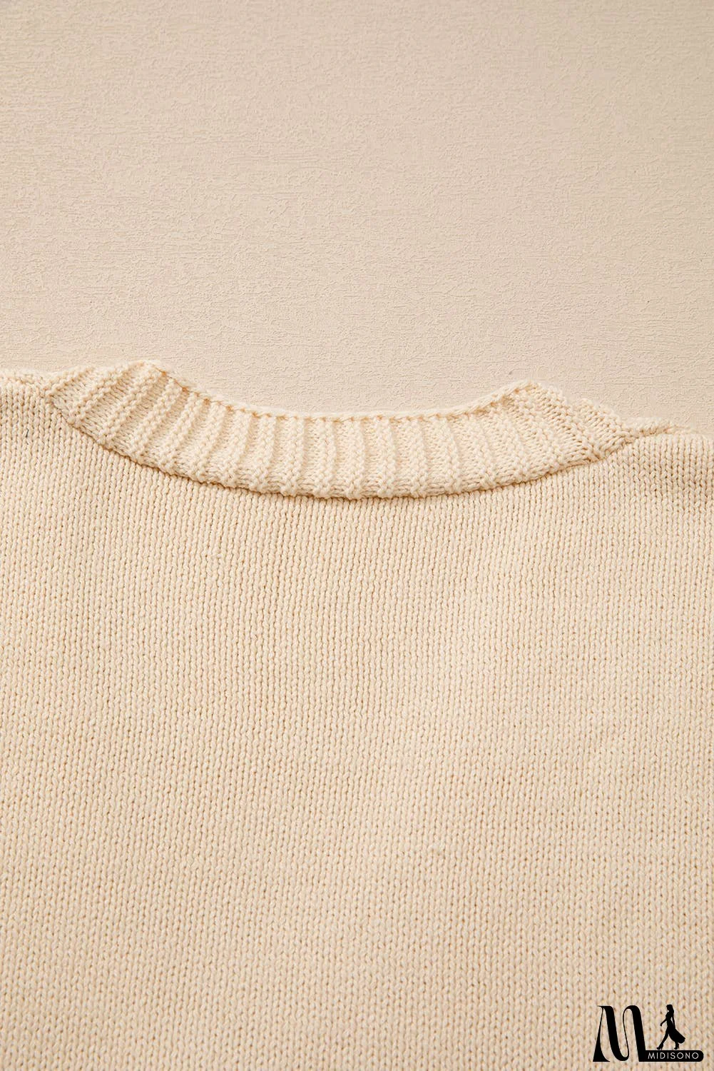 Open Knit Drop Shoulder Sweater Cardigan