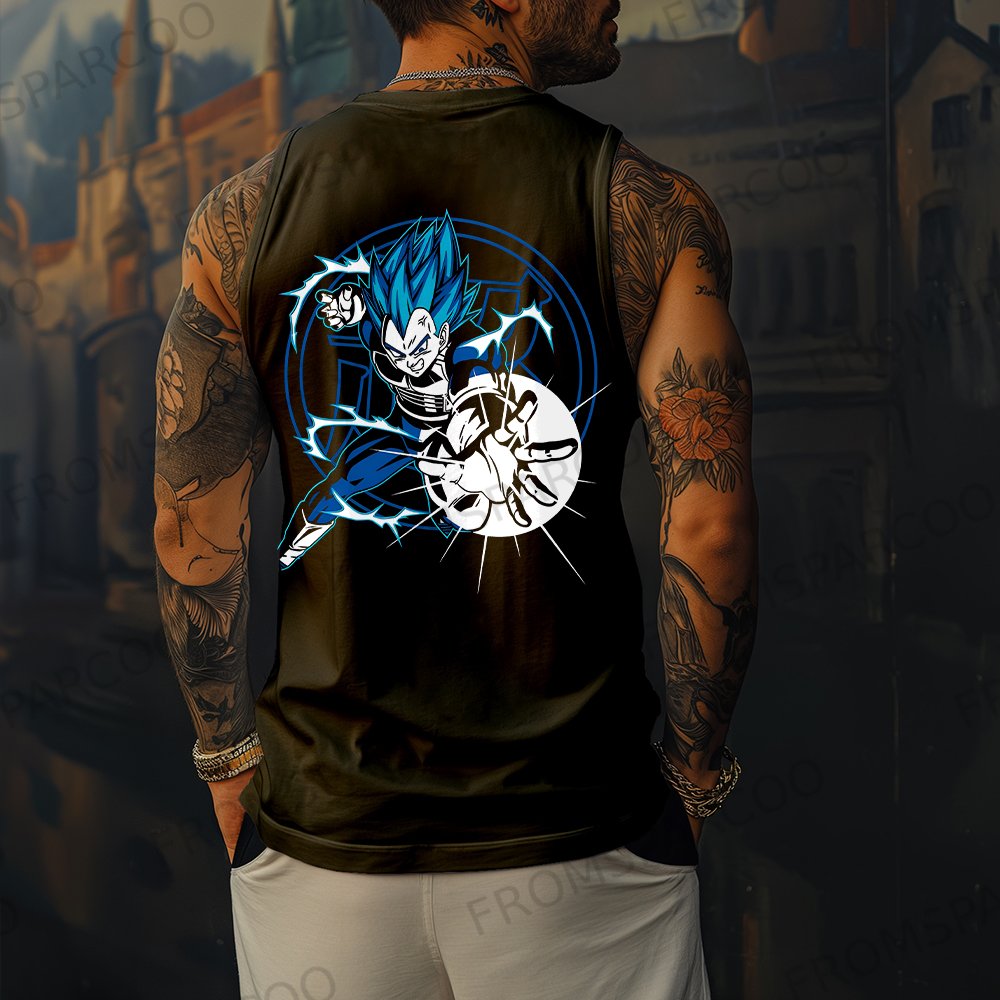 Casual Dragon Ball Anime Vegeta Fitness Tank Top