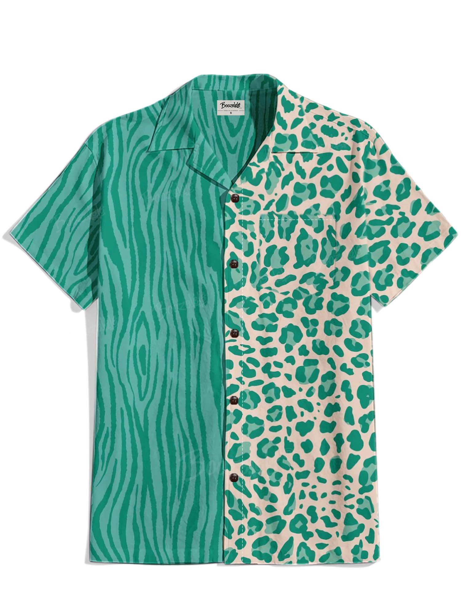 Hawaii Animal Textures - 100% Cotton Cuban Collar Shirt