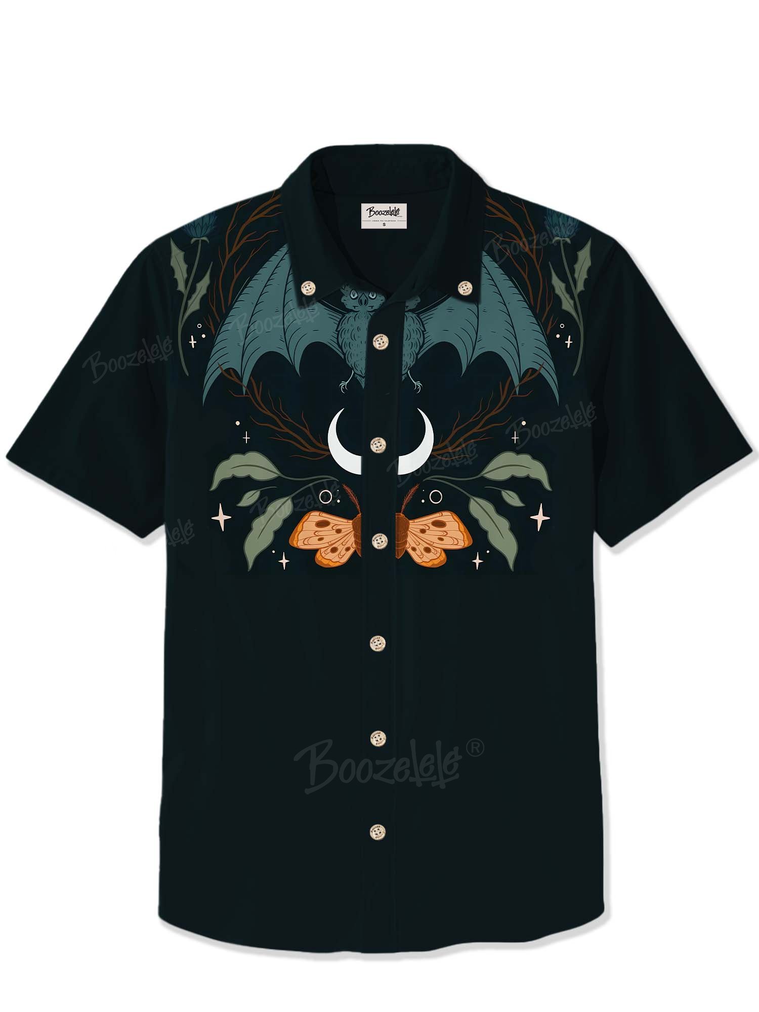 Bat And Moon - 100% Cotton Shirt