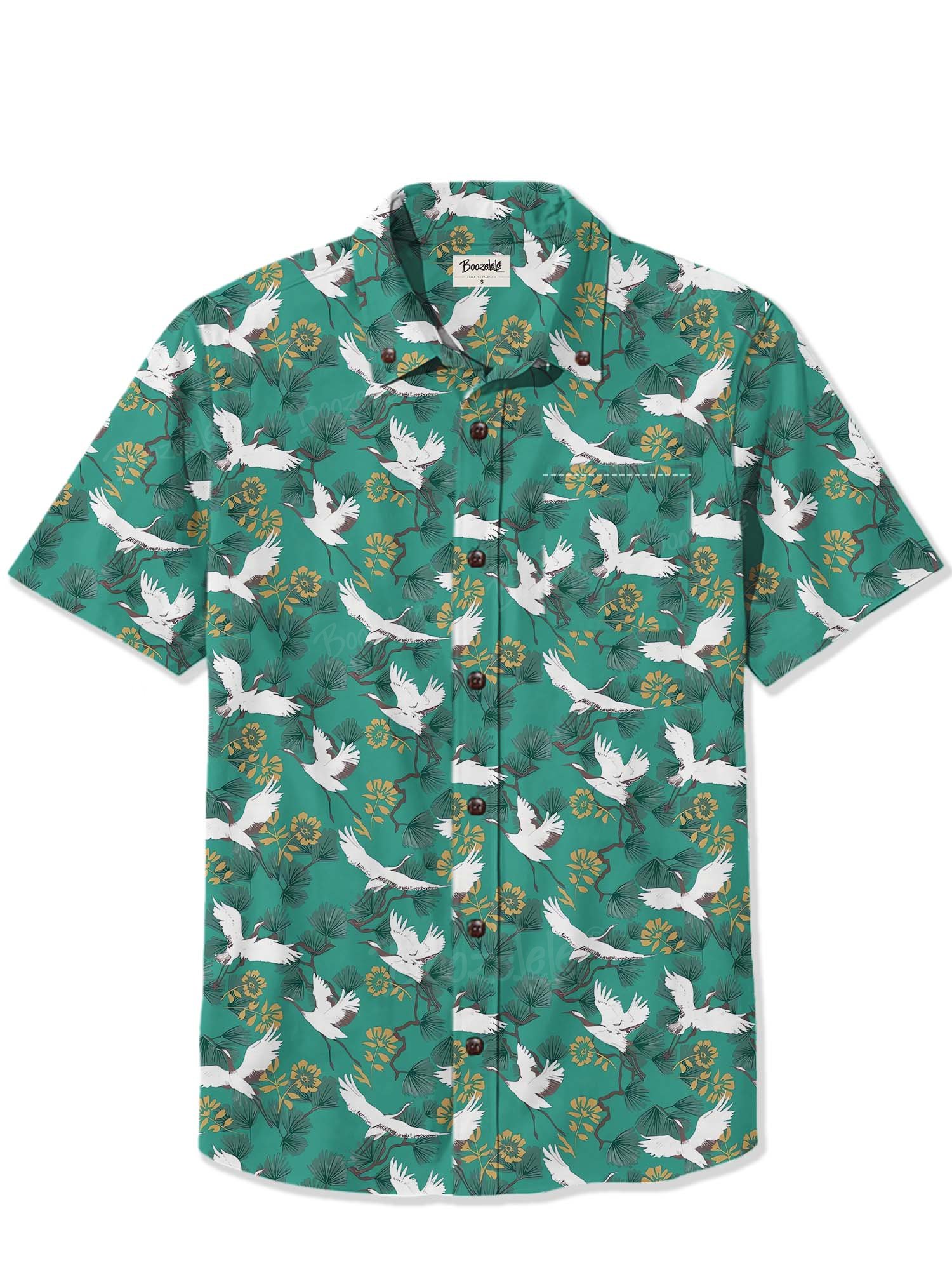 Oriental Cranes - 100% Cotton Shirt