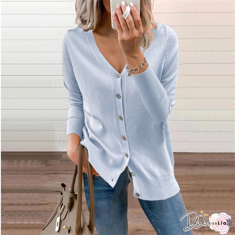 Women's Elegant Long Sleeve Cardigan Sweater - Vibrant Yellow & White Collar, Medium Stretch Blazer Jacket for Spring/Fall Casual to Semi-Formal Outfits, Office Cardigan For Women, Ladies Cardigans With Pockets, Slim Fit Cardigan For Women