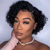 Glueless Short Pixie Cut Wig Curly Wig