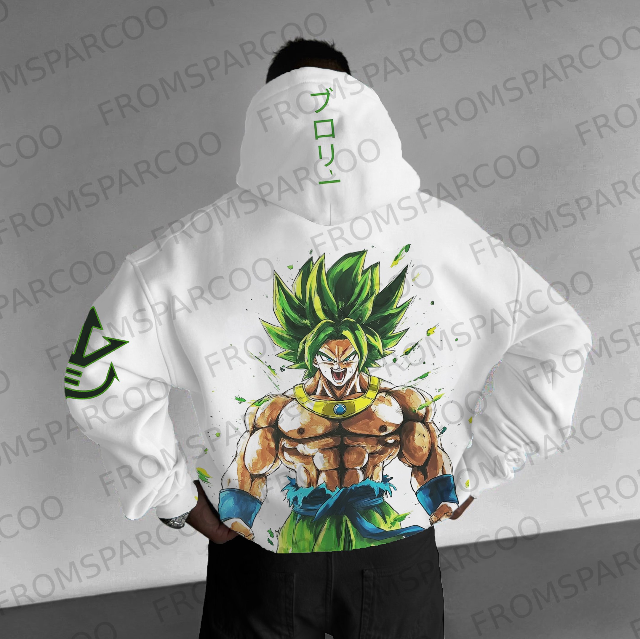 Oversized Unisex DBZ Anime Print Hoodie
