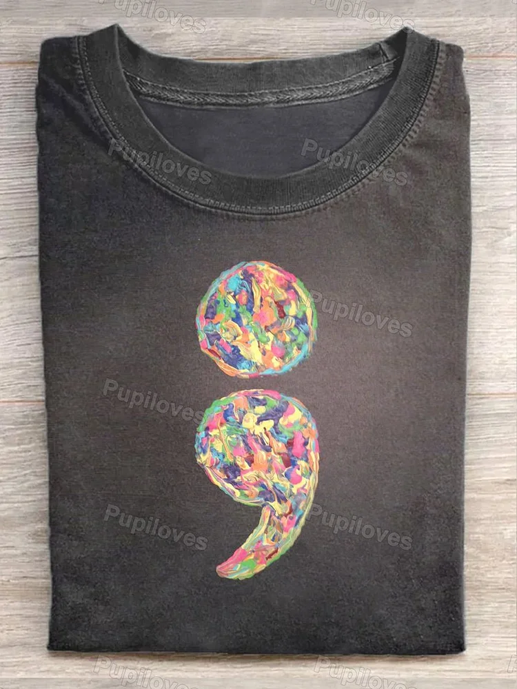 Pupiloves Pupiloves  Mental Health Suicide Prevention Awareness Casual T-Shirt