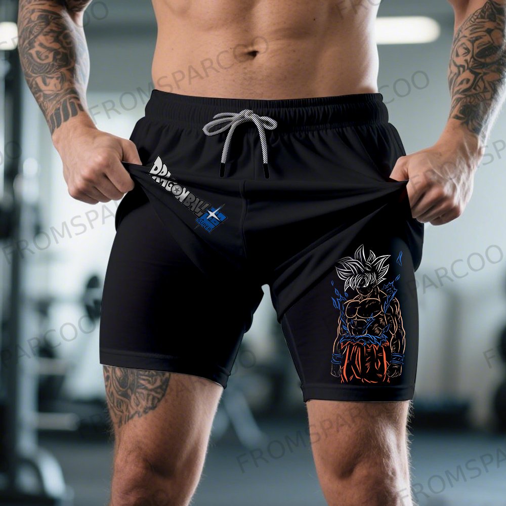 Casual Animation Design Print Shorts