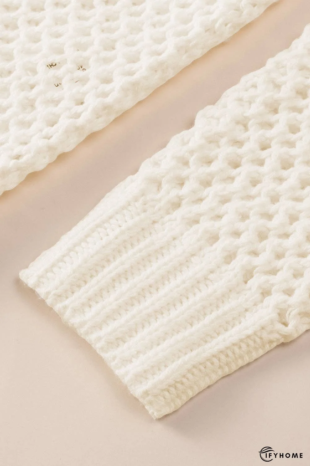 Openwork Lace-Up Hooded Sweater | IFYHOME