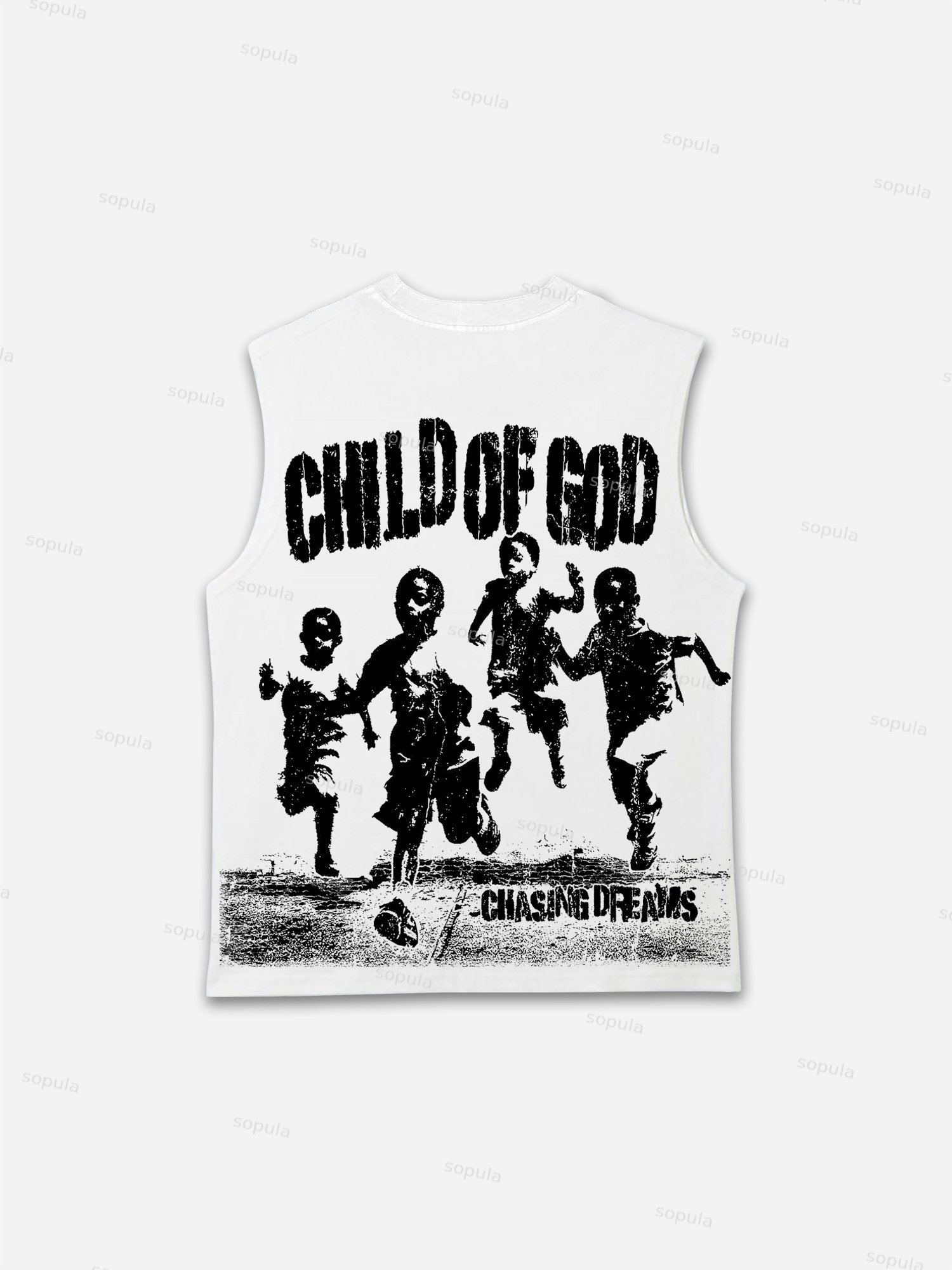 Child Of God Running Children Print Tank Top