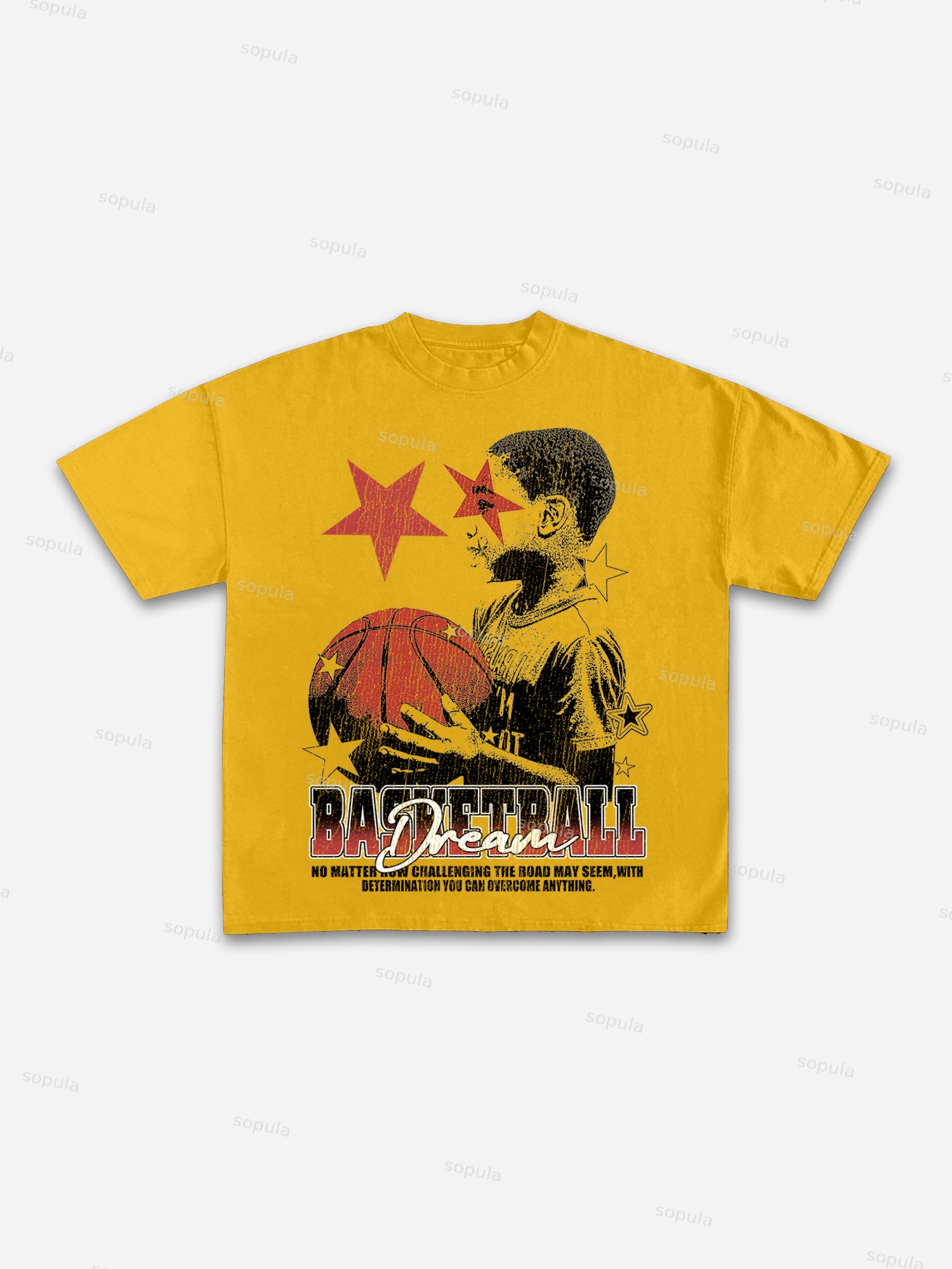 Basketball Dreams Boys Print Cotton T-shirt