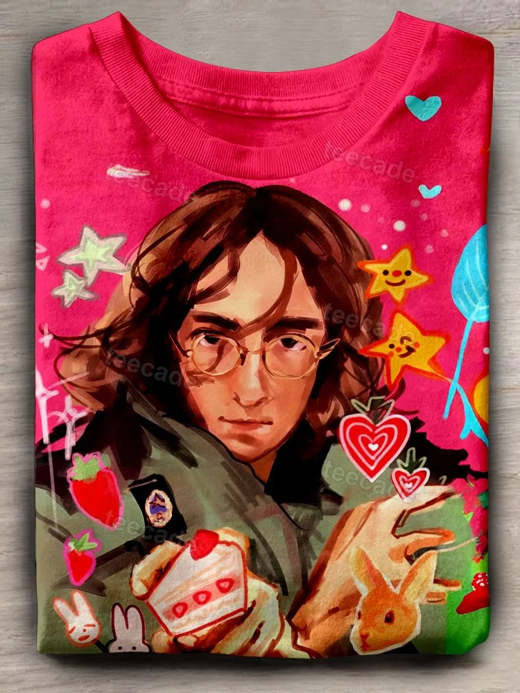 Teecade John Lennon Singer T-shirt