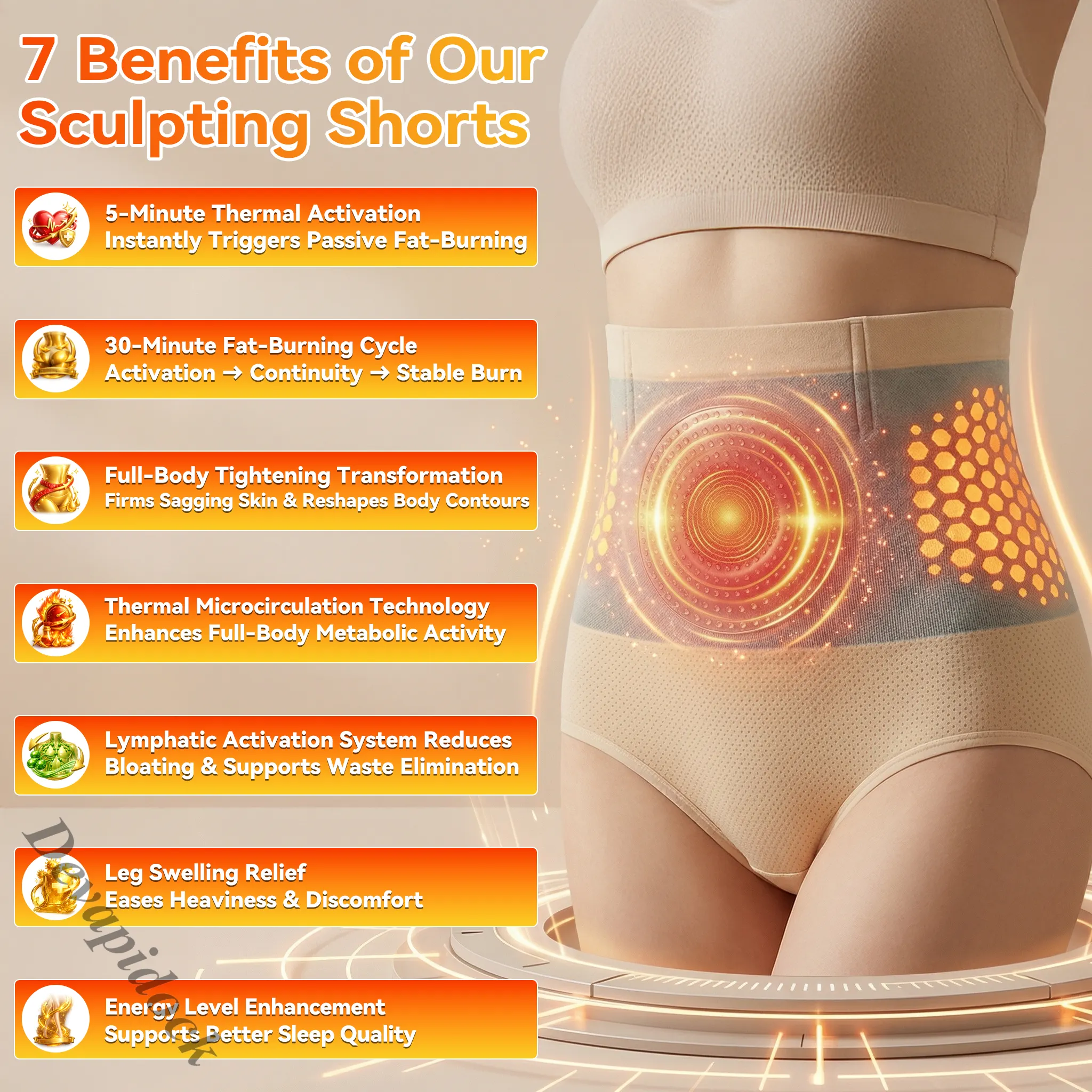 Benefits of the fat-burning sculpting shorts