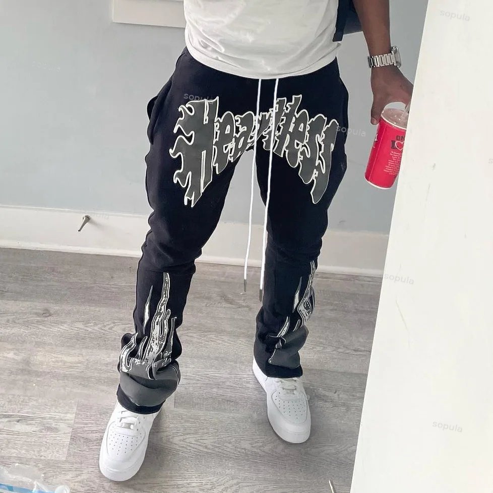 Sopula Heartless Graphic Print Men's Flared Sweatpants