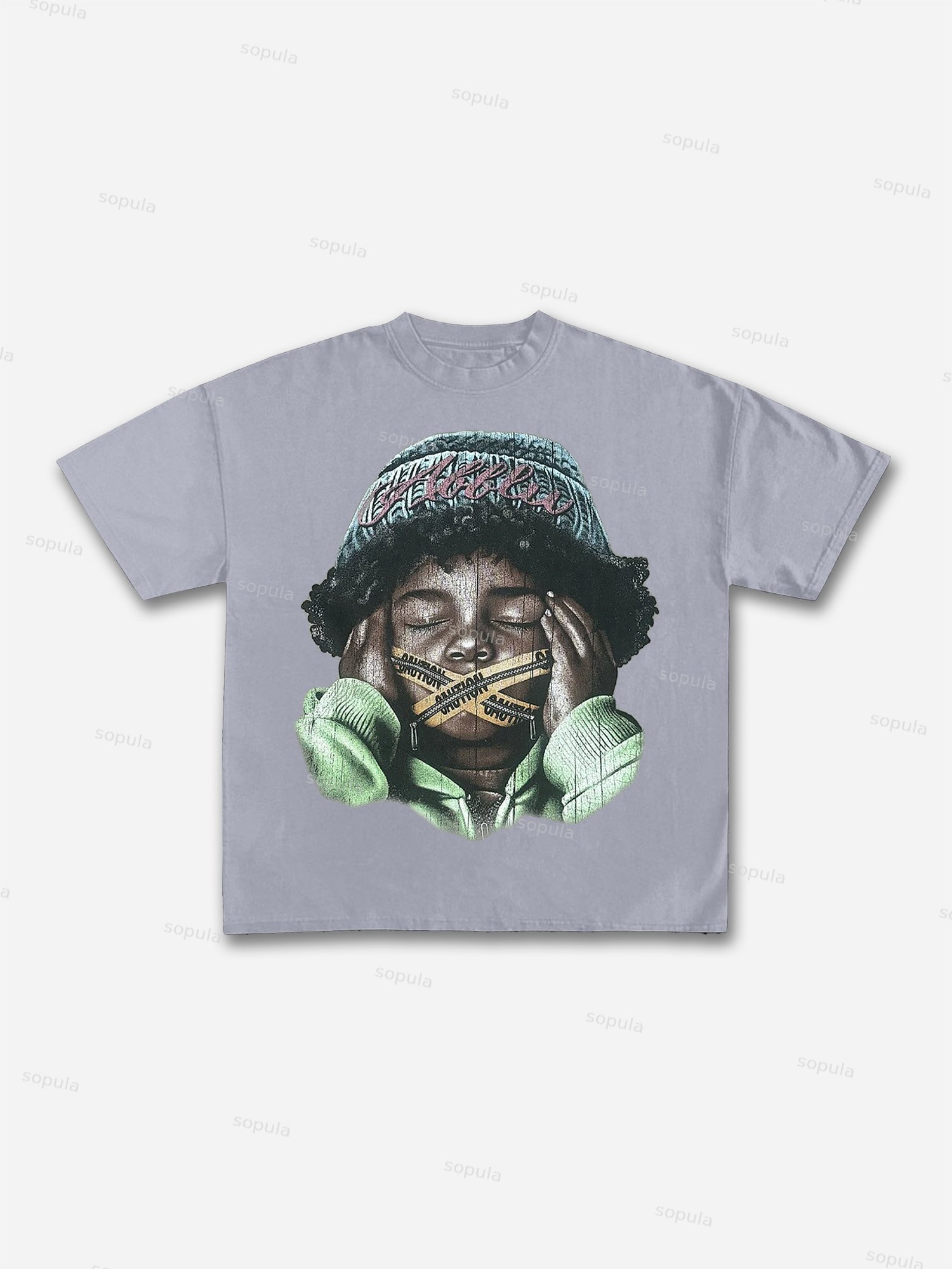 Vintage Loose Lips Sink Ships Graphic Casual Street Basketball T-Shirt