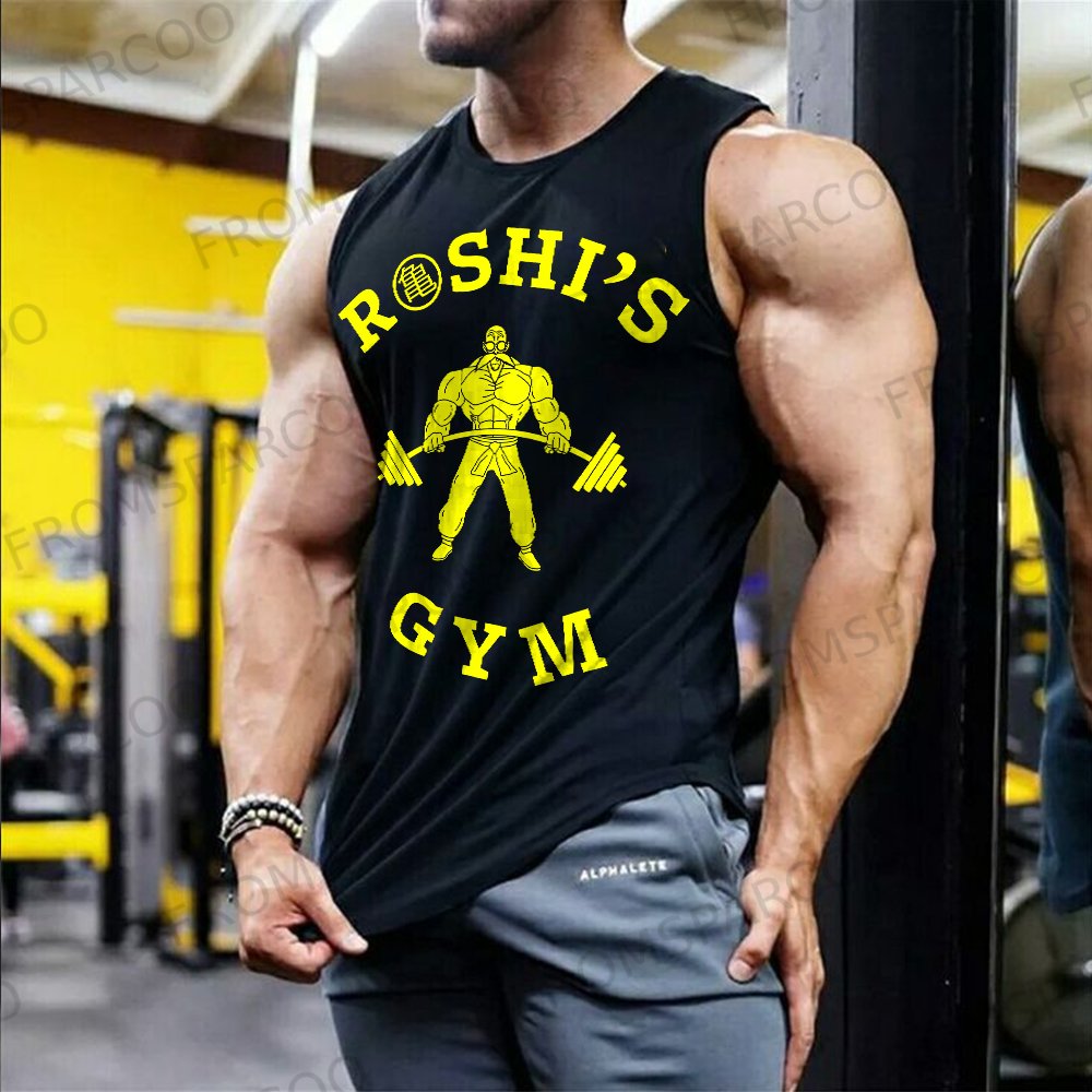 Unisex Dragon Ball Anime Printed Fitness Tank Top