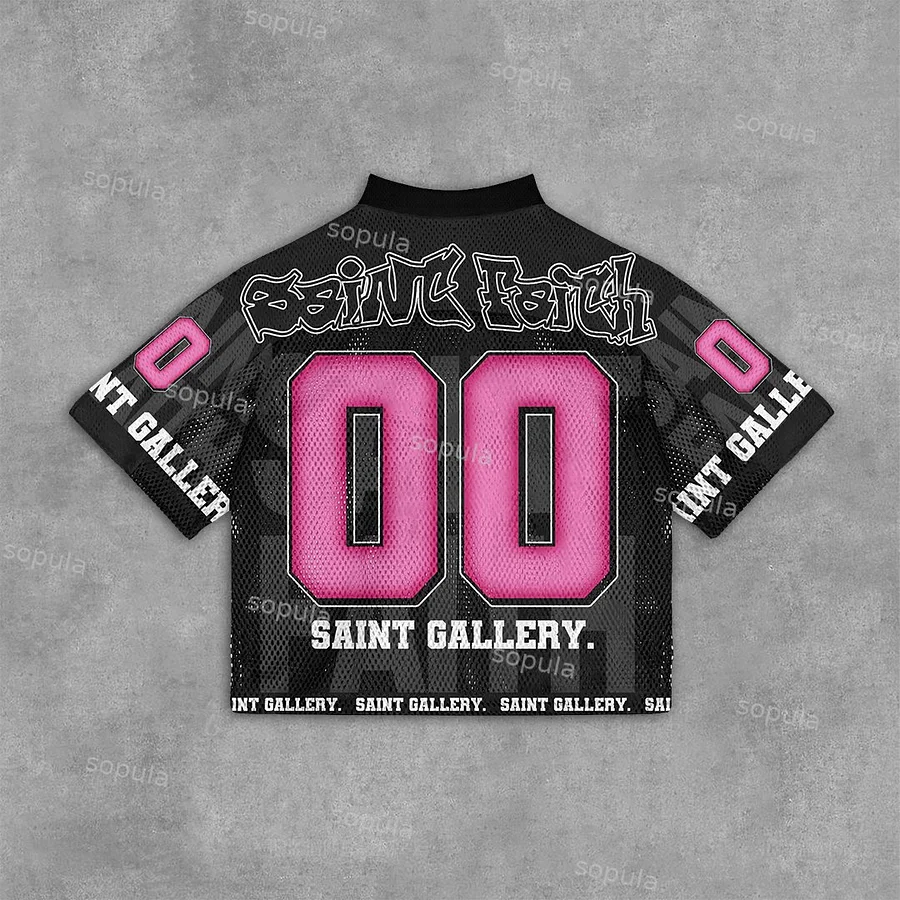 Sopula Vintage Saint Faith Saint Gallery Graphics Blokette Blokecore V-Neck T-Shirt