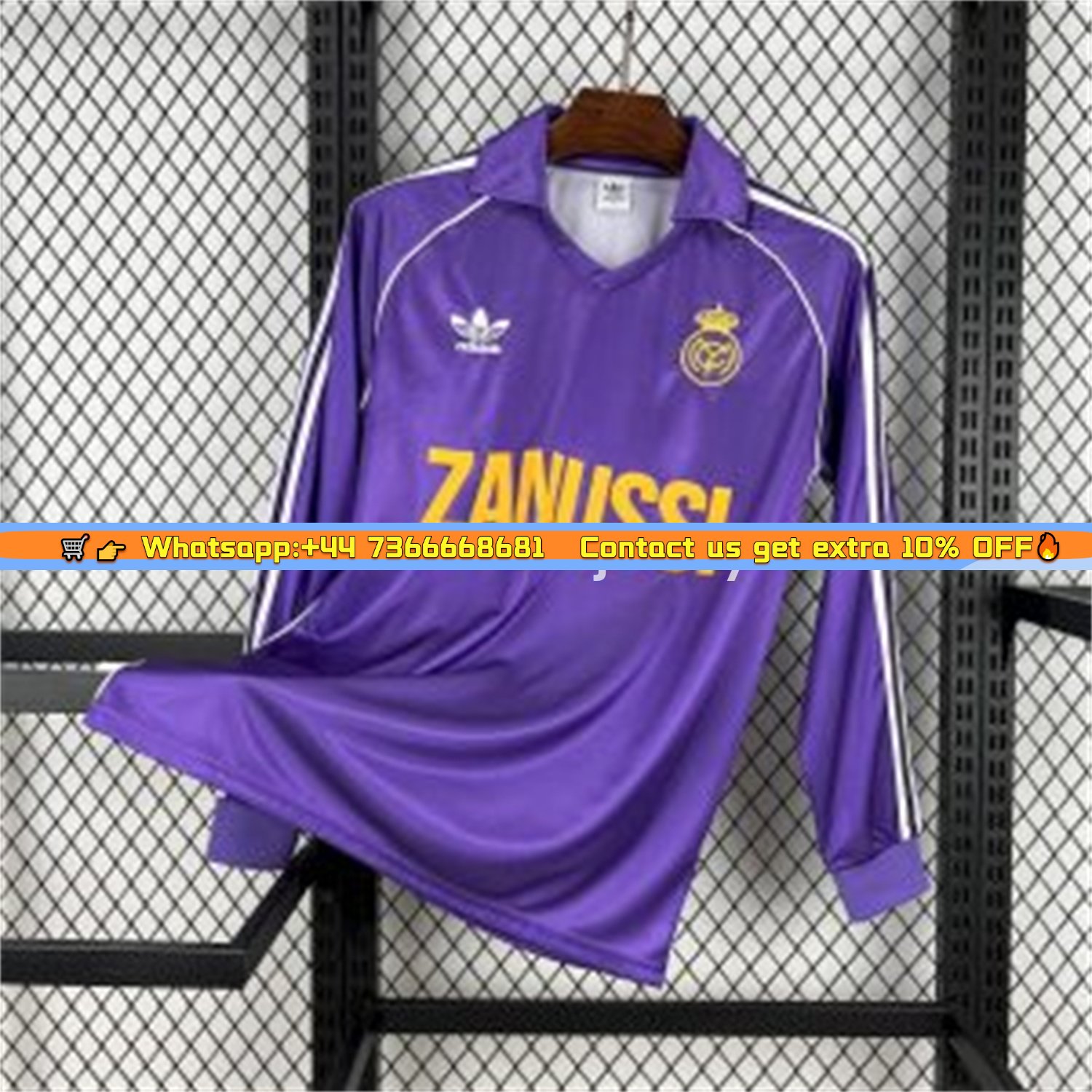 Retro Real Madrid 1984-85 Third Long Sleeves Jersey